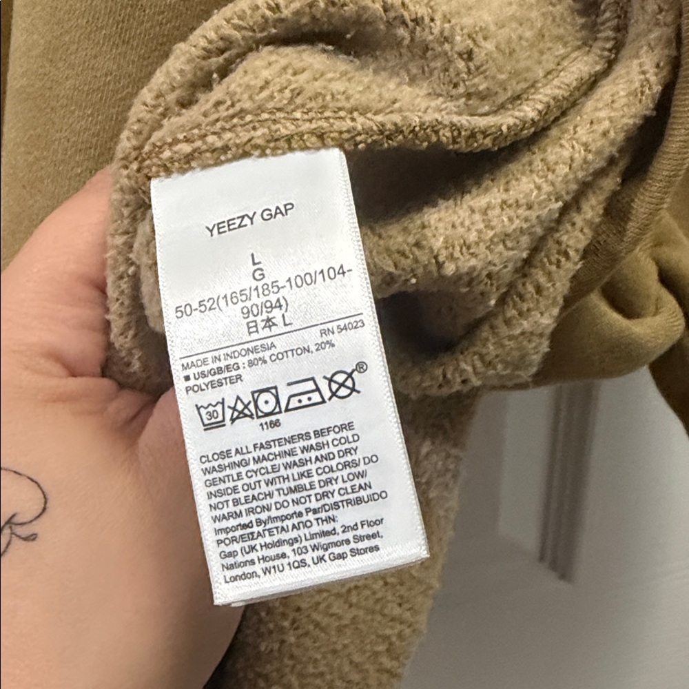 Yeezy Gap yoke tee bronze size large Kanye West - Picture 4 of 5